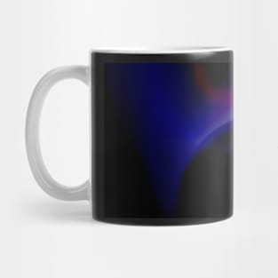 black abstract blue Mug